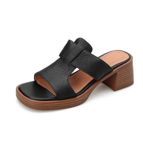 Women's Chunky Heel Waterproof Sandals