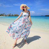 Women's Fashionable Floral Chiffon Dress - Casual and Stylish