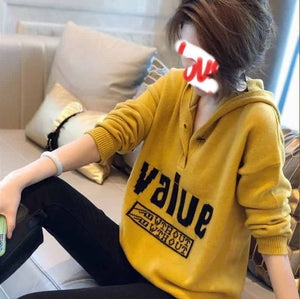 Stylish Hooded Pullover Sweater