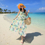 Women's Fashionable Floral Chiffon Dress - Casual and Stylish