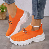 Women's Chain Design Breathable Mesh Slip-On Shoes