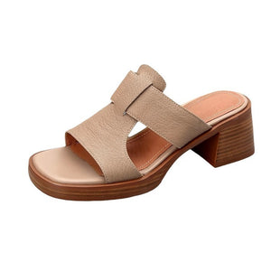 Women's Chunky Heel Waterproof Sandals